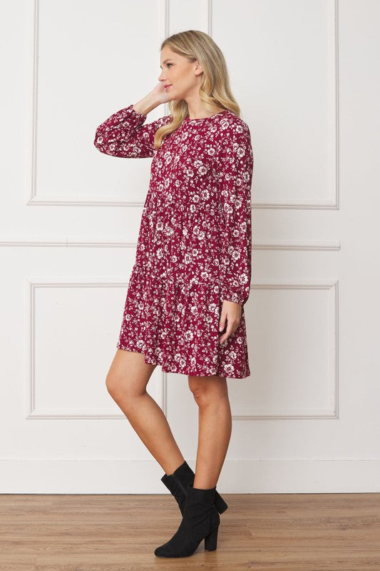 Always24 Floral Crew Neck Midi Dress - Always24