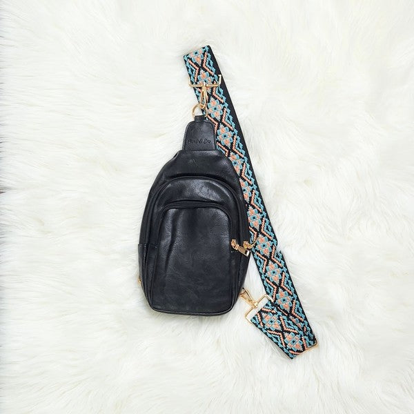 Always24 Crossbody Sling Vegan Leather Handbag - Always24