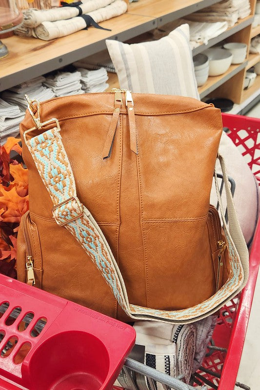 Always24 Convertible Vegan Leather Backpack 2 Straps - Always24