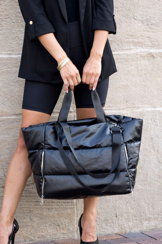 Always24 Metallic Puffer Tote - Always24