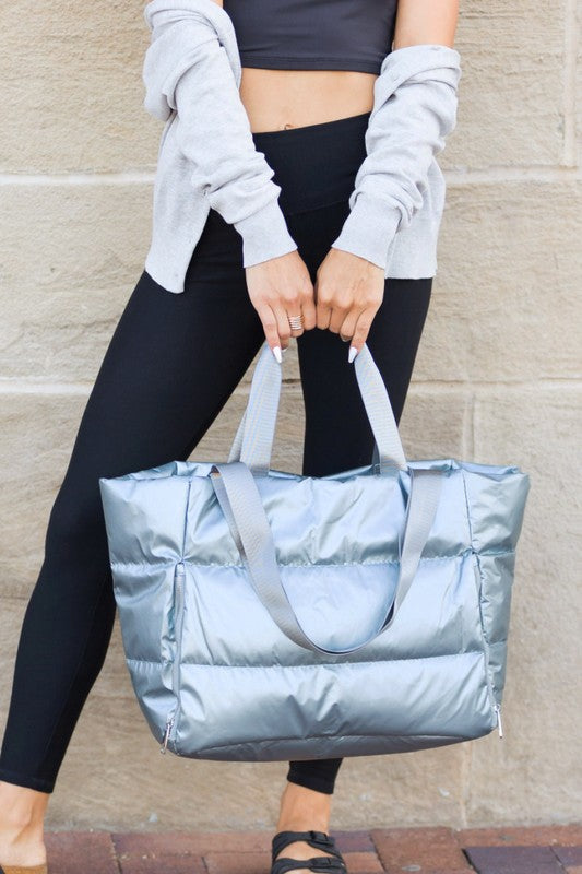 Always24 Metallic Puffer Tote - Always24