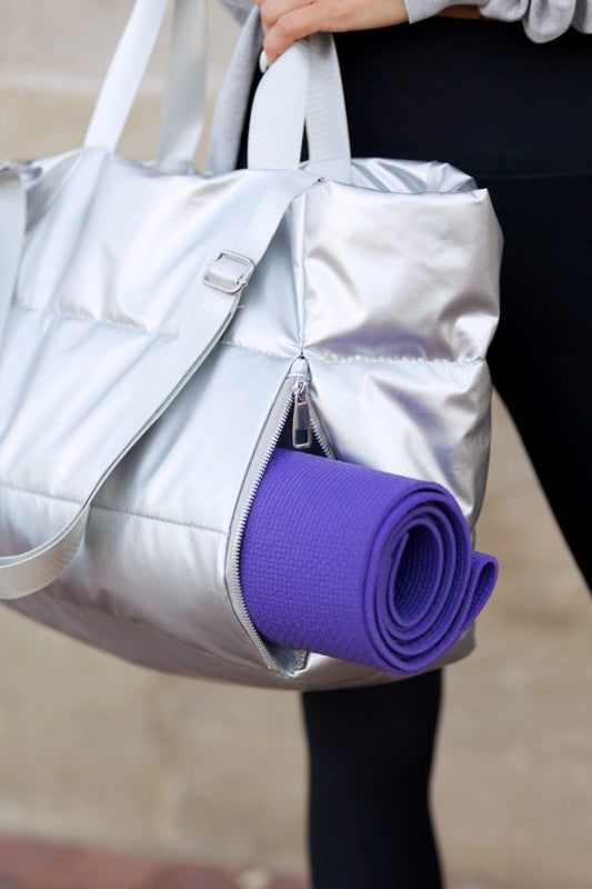 Always24 Metallic Puffer Tote - Always24