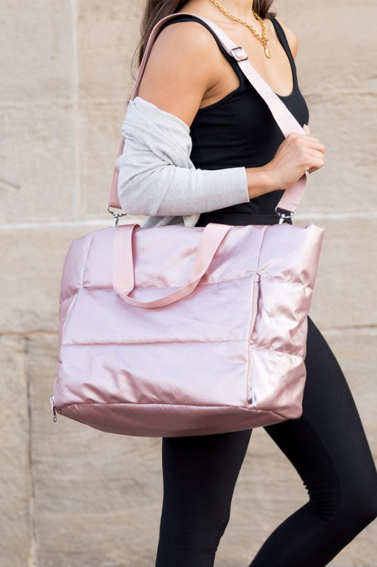 Always24 Metallic Puffer Tote - Always24