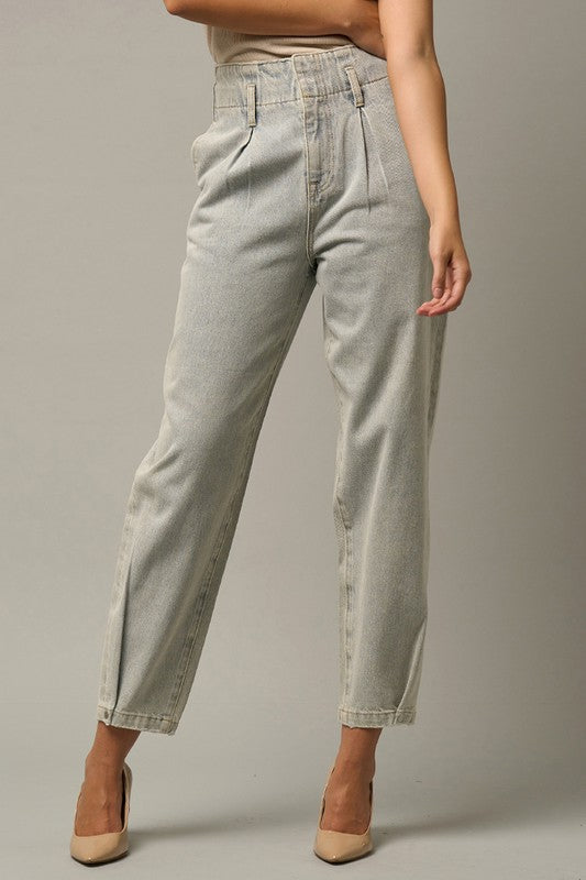Super High Waist Balloon Jeans - Always24