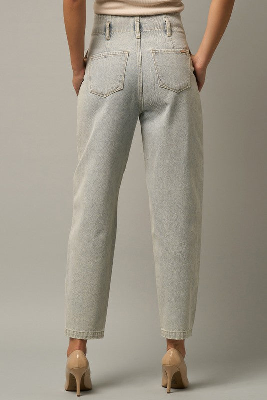 Super High Waist Balloon Jeans - Always24