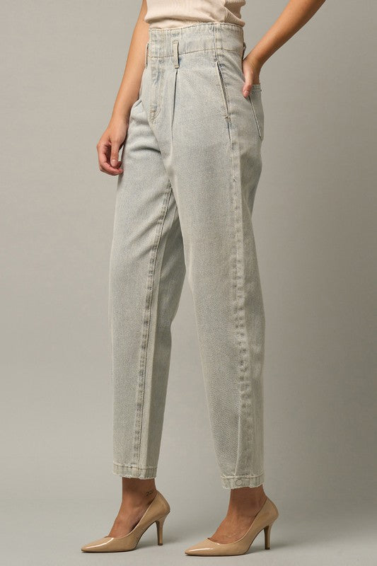 Super High Waist Balloon Jeans - Always24