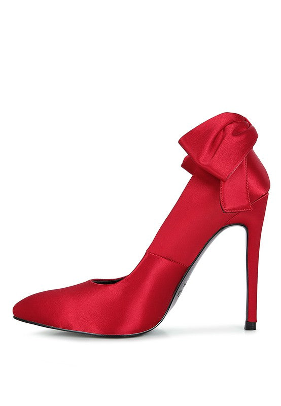 Always24 Green Satin Stiletto Pump Sandals