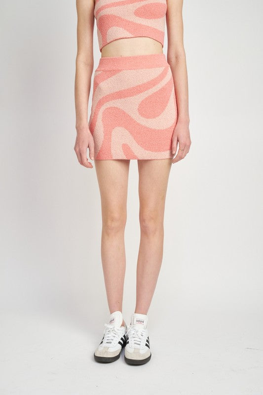 Always24 COLOR BLOCKED MINI SKIRT - Always24