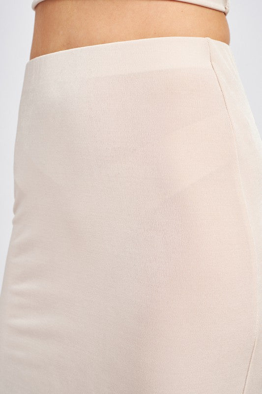 HIGH WAISTED MAXI SKIRT - Always24