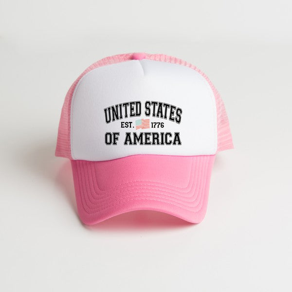 USA Est. 1776 Foam Trucker Hat - Always24