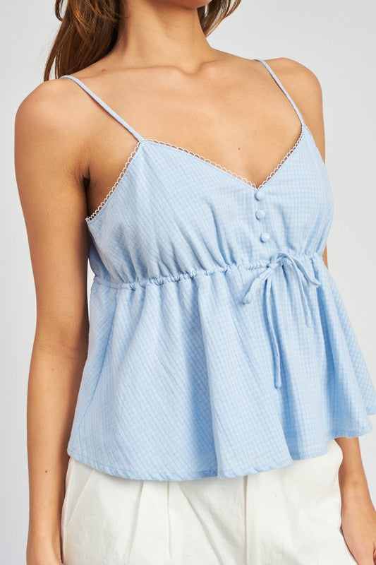 FLOWER DOT CHIFFON TOP - Always24