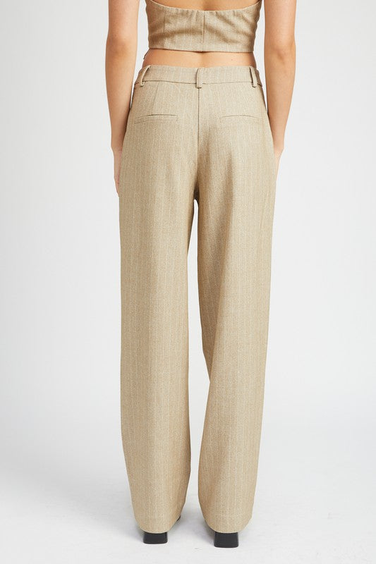 Always24 LOOSE FIT PINSTRIPE PANTS - Always24