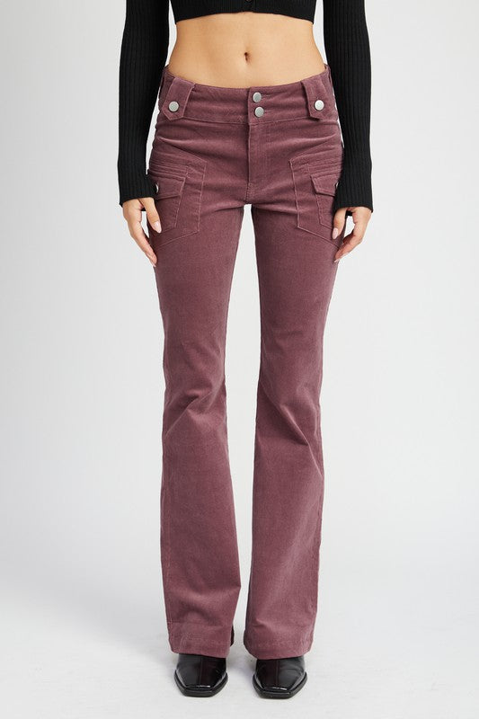 Always24 Low Rise Pants w/ Bell Bottoms - Always24
