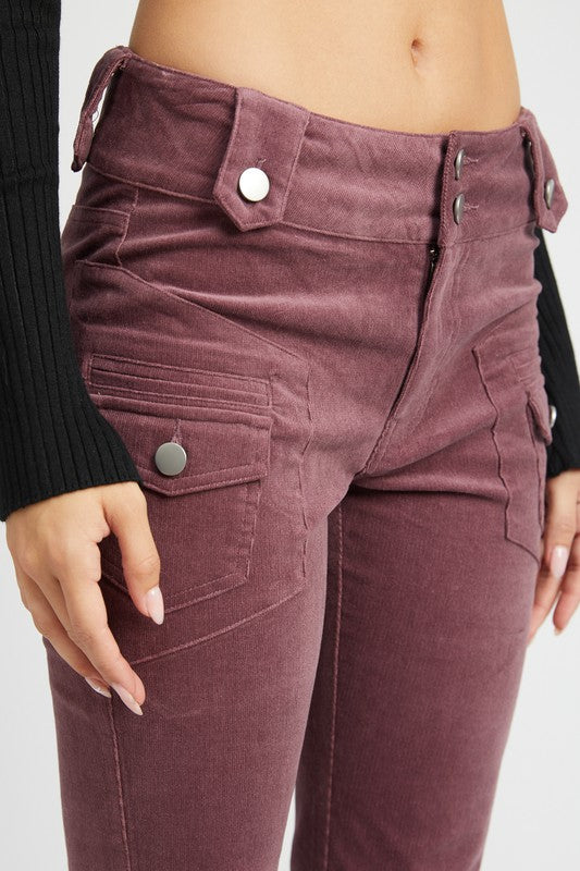 Always24 Low Rise Pants w/ Bell Bottoms - Always24