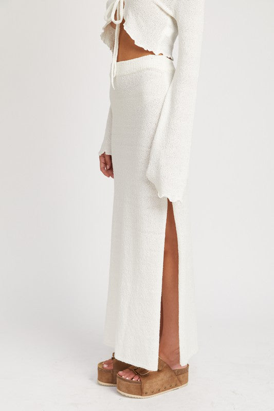 Always24 HIGH WAIST MAXI SKIRT WITH SLIT - Always24