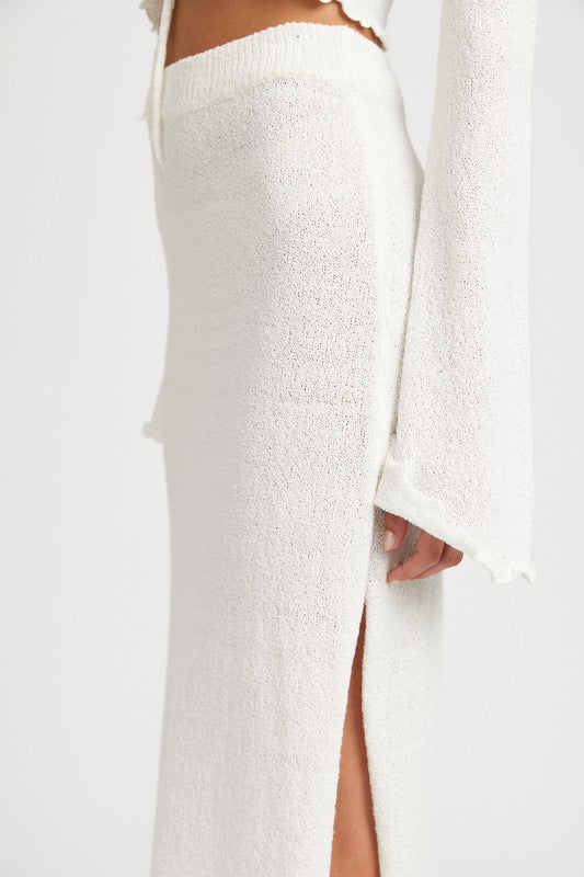 Always24 HIGH WAIST MAXI SKIRT WITH SLIT - Always24