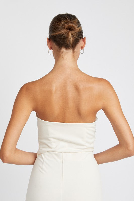 ROSETTE BUSTIER TOP - Always24
