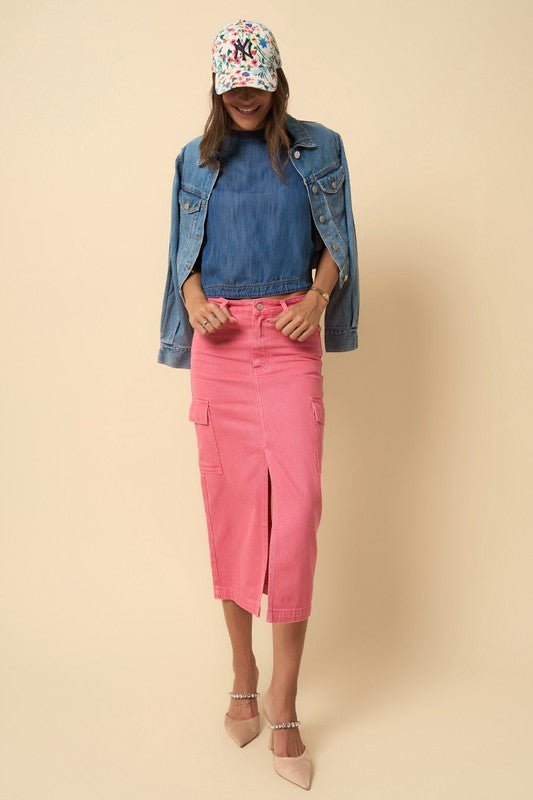 Always24 CARGO MIDI SKIRT - Always24