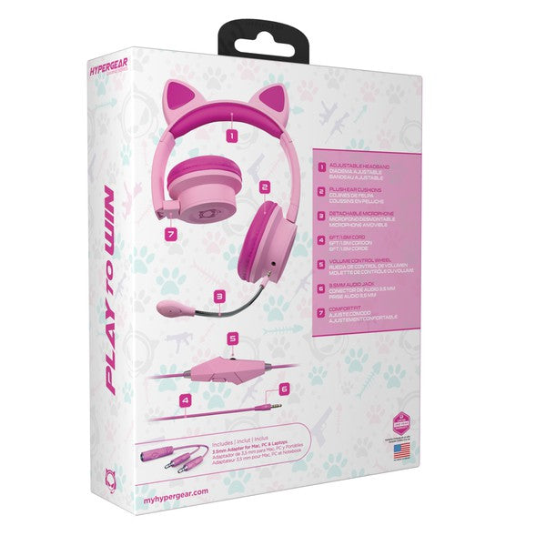Always24 HyperGear Kombat Kitty Kids Gaming Headset - Always24