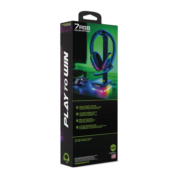 Always24 HyperGear RGB Command Station Headset Stand - Always24