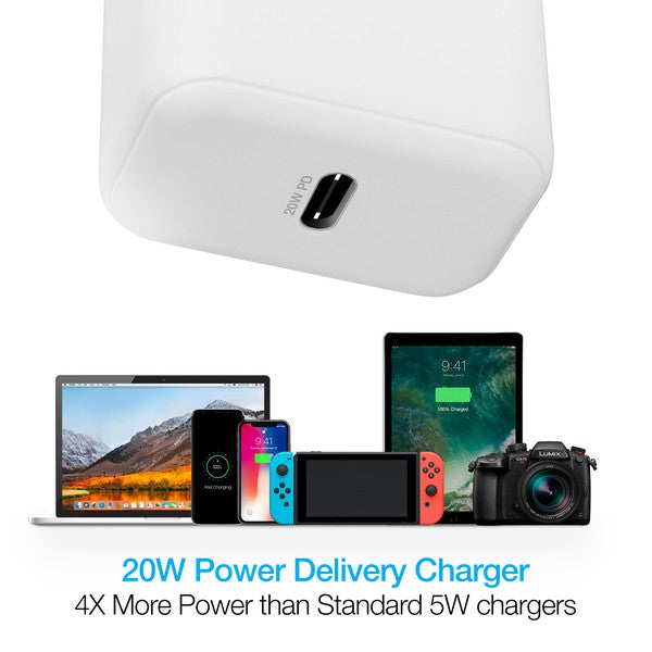 Naztech 20W PD Wall Charger & Lightning Cable - Always24