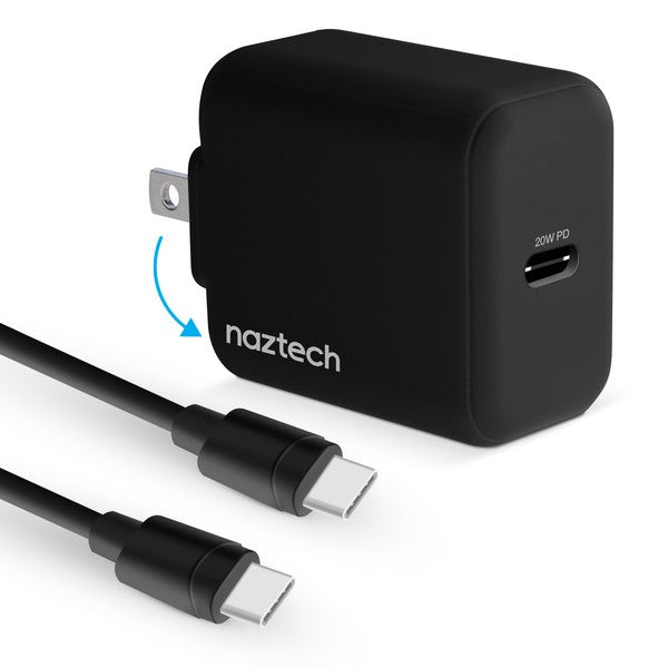 Naztech 20W PD Wall Charger w/ USB 4ft Cable - Always24