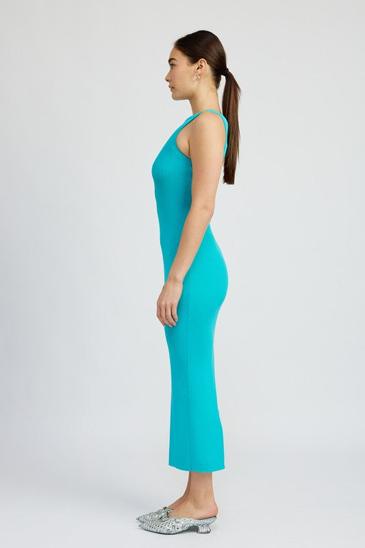 OPEN BACK MAXI KNIT DRESS - Always24