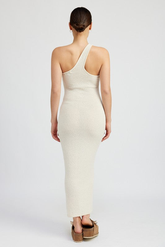 ONE SHOULDER MAXI DRESS - Always24