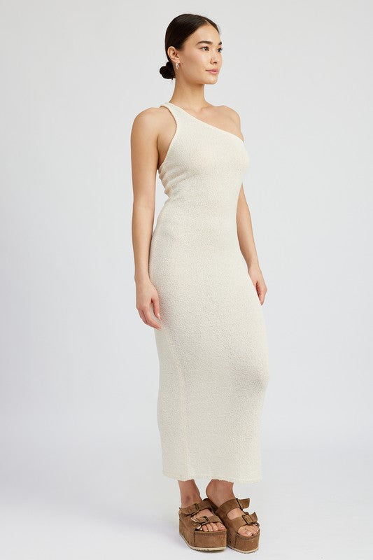 ONE SHOULDER MAXI DRESS - Always24
