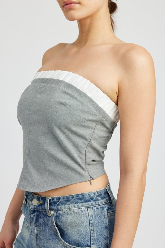 Always24 CONTRASTED TUBE TOP - Always24