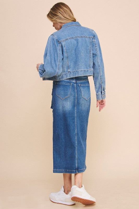 Always24 FRONT SLIT CARGO SKIRT - Always24