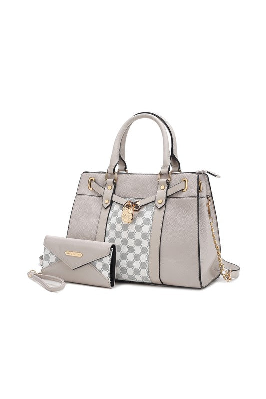MKF Collection Circular Print Satchel Bag by Mia K - Always24