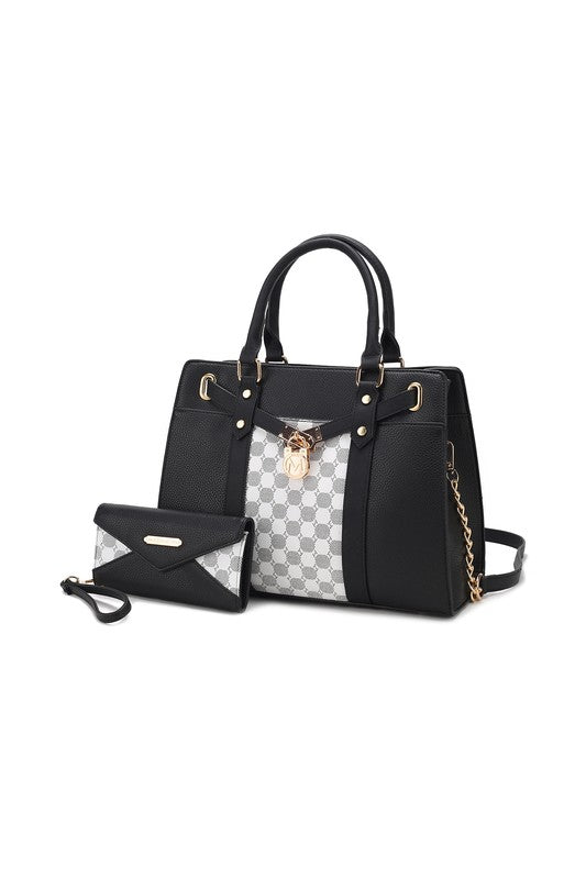 MKF Collection Circular Print Satchel Bag by Mia K - Always24