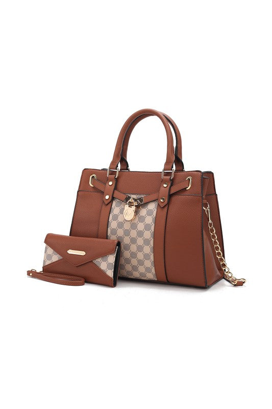 MKF Collection Circular Print Satchel Bag by Mia K - Always24