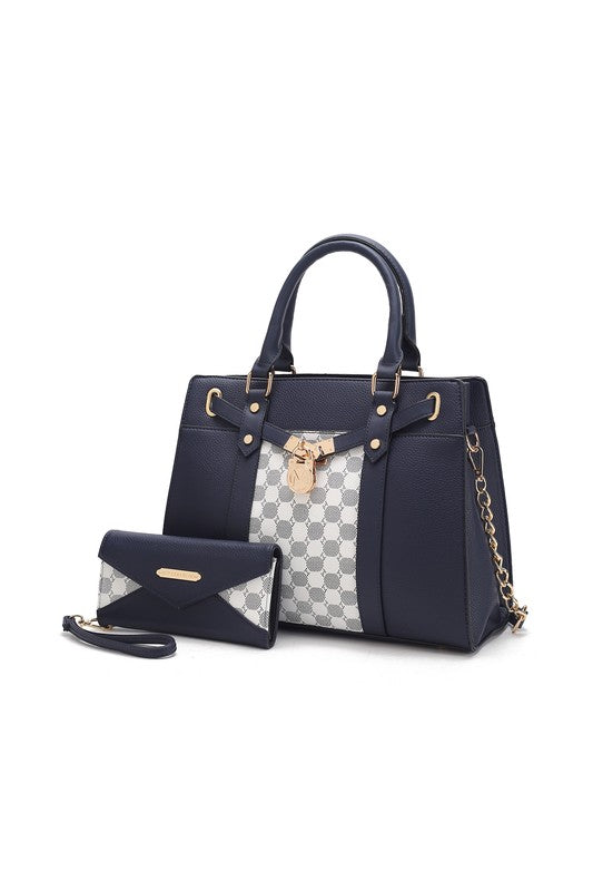 MKF Collection Circular Print Satchel Bag by Mia K - Always24
