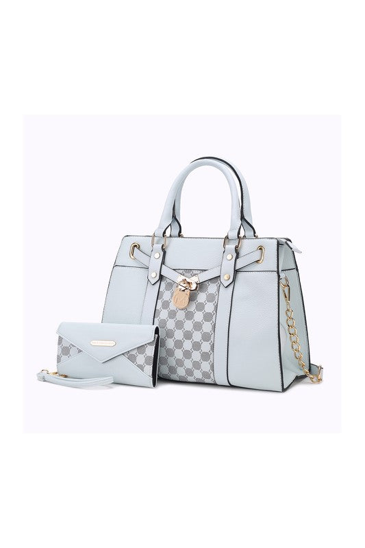 MKF Collection Circular Print Satchel Bag by Mia K - Always24