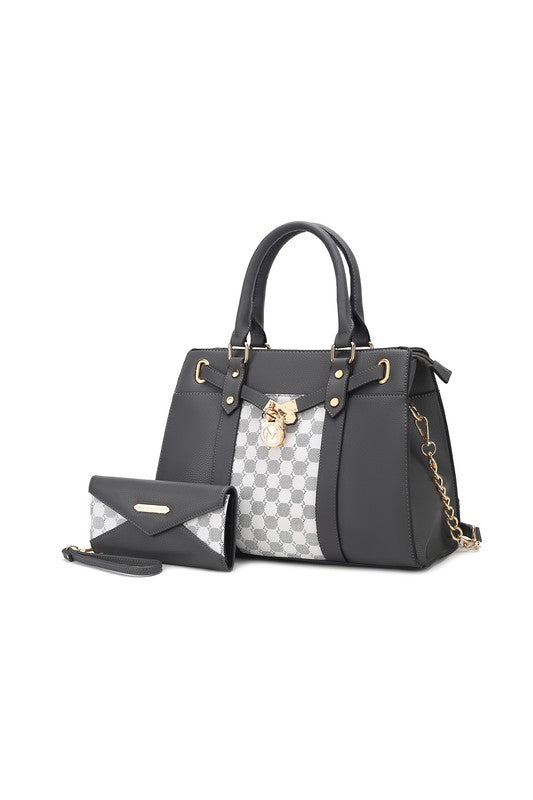 MKF Collection Circular Print Satchel Bag by Mia K - Always24