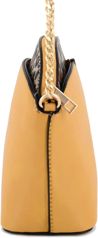 Always24 Leopard Accent Small Dome Crossbody Bag - Always24