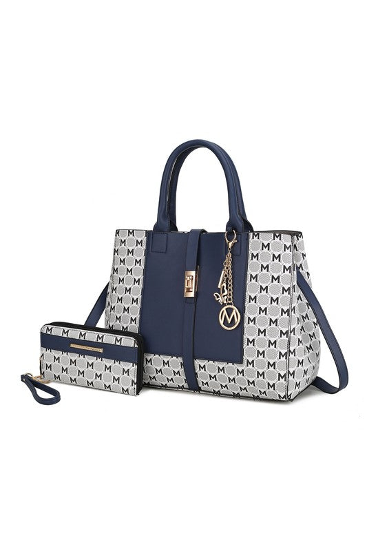 MKF Yuliana Circular Print Satchel with Wallet Mia - Always24