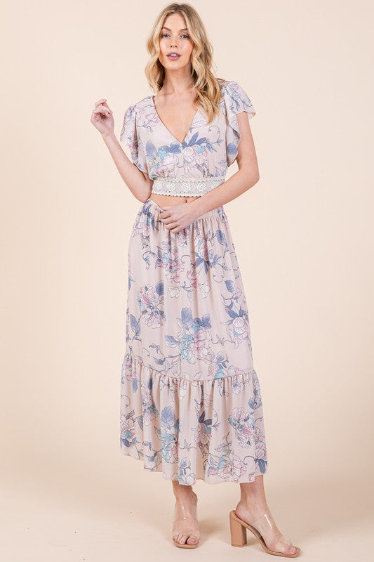 Always24 Floral Print Skirt Set - Always24