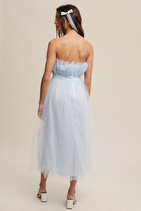 Always24 Frill Tulle Maxi Dress - Always24