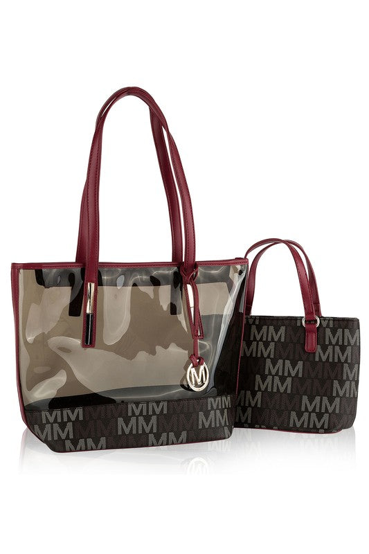 MKF Collection Tayla 2 PC Tote & Mini Bag by Mia K - Always24