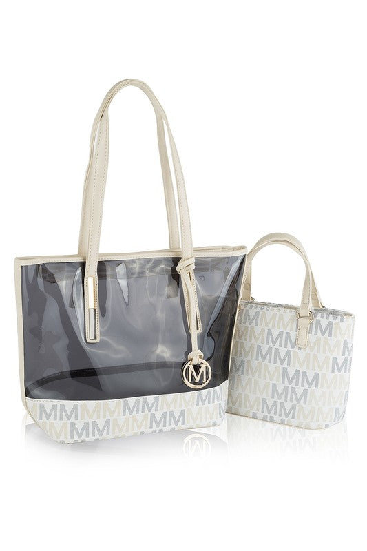 MKF Collection Tayla 2 PC Tote & Mini Bag by Mia K - Always24