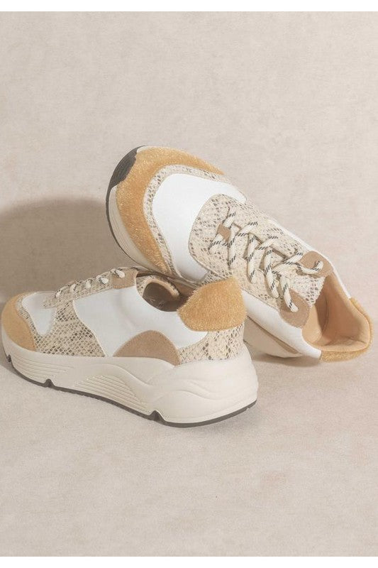PENELOPE-LACE UP CASUAL SNEKAERS - Always24