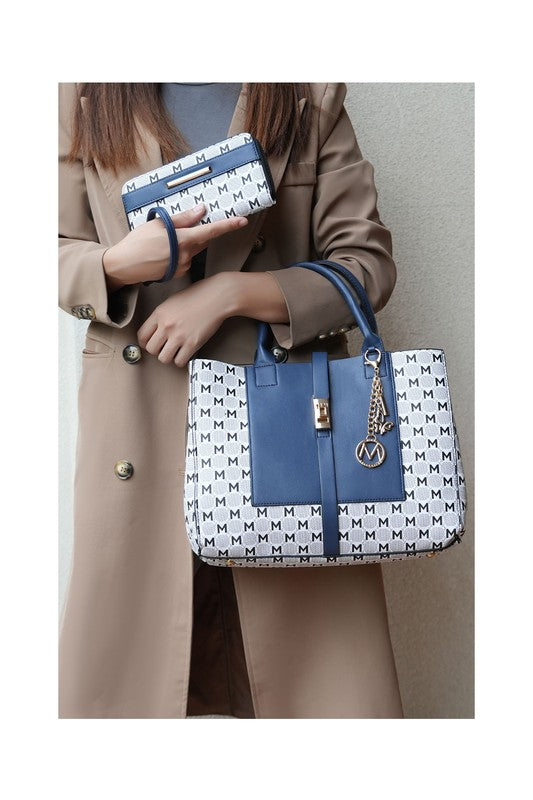 MKF Yuliana Circular Print Satchel with Wallet Mia - Always24
