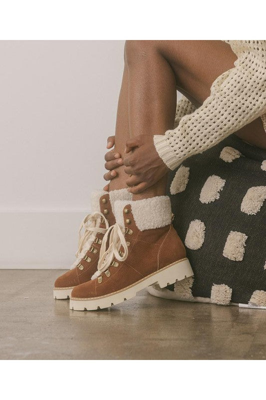 AALIYAH-FUR COMBAT BOOTIES - Always24