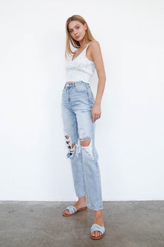 MID-RISE LOOSE FIT JEANS - Always24
