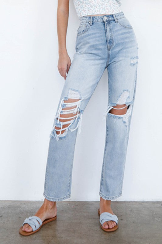MID-RISE LOOSE FIT JEANS - Always24