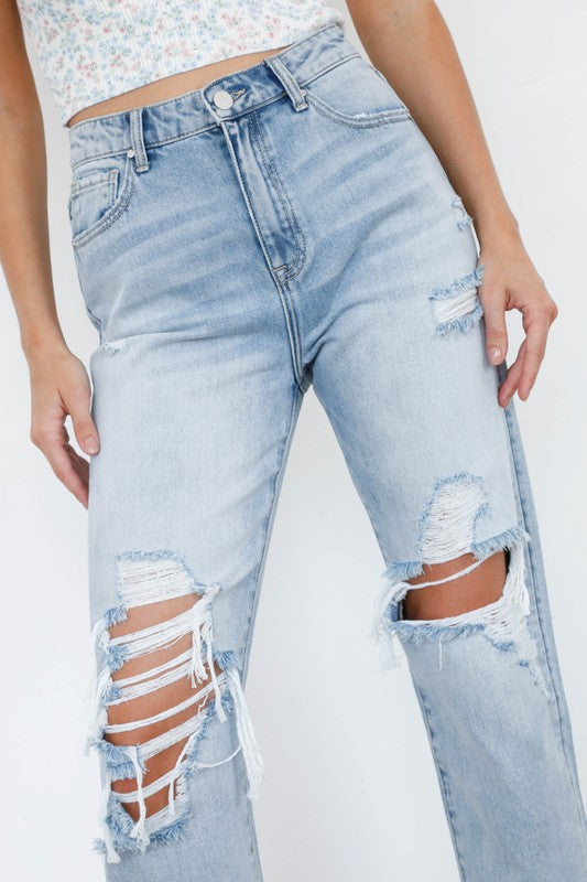 MID-RISE LOOSE FIT JEANS - Always24
