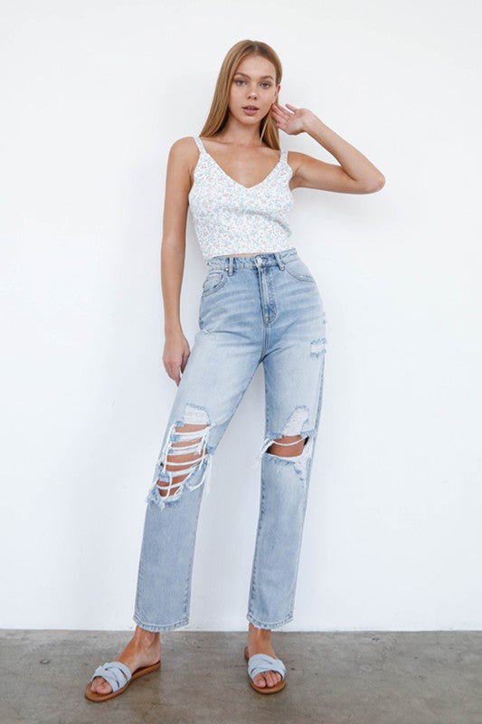 MID-RISE LOOSE FIT JEANS - Always24